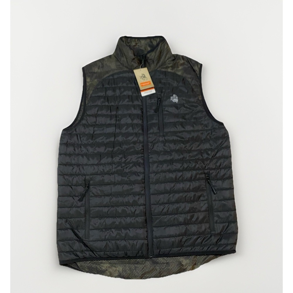 Legendary Whitetails Vest Mens L True Impact Reversible Black Hunting Outdoors